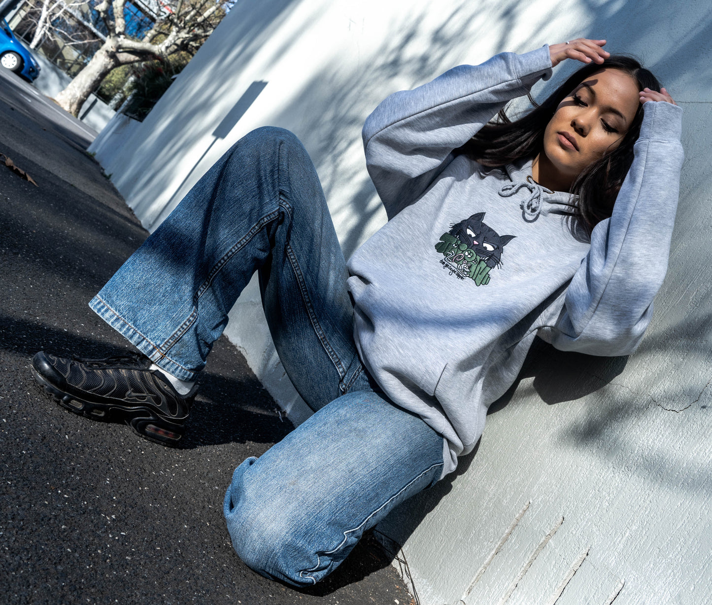 Cat 'n Mouse Hood Grey
