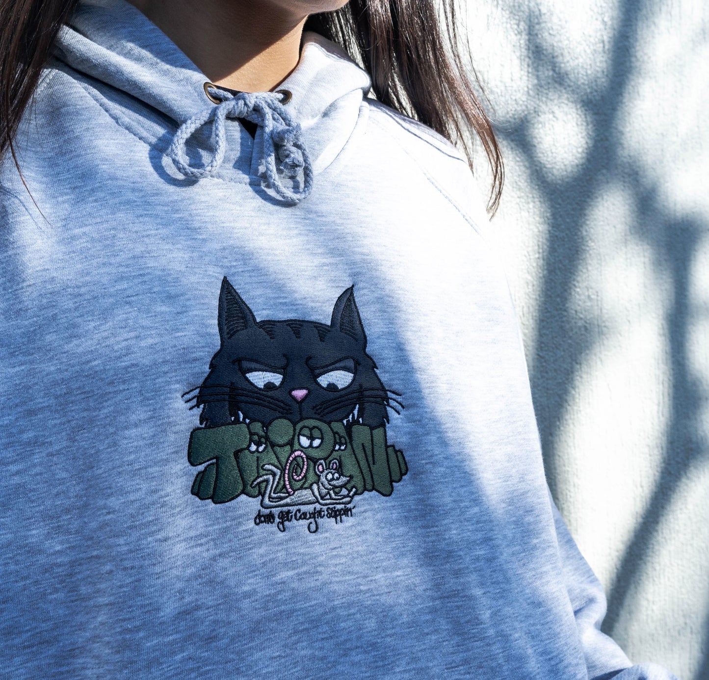 Cat 'n Mouse Hood Grey