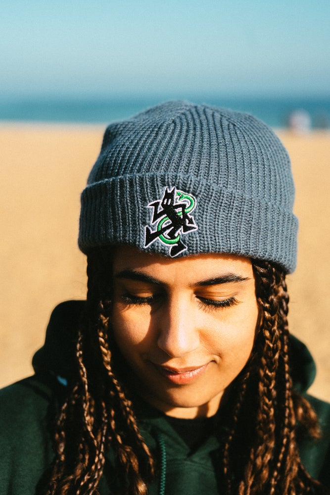 Devil Snake Beanie Blue