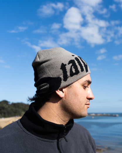 Ocean Viper Jacquard Beanie - Stone Grey