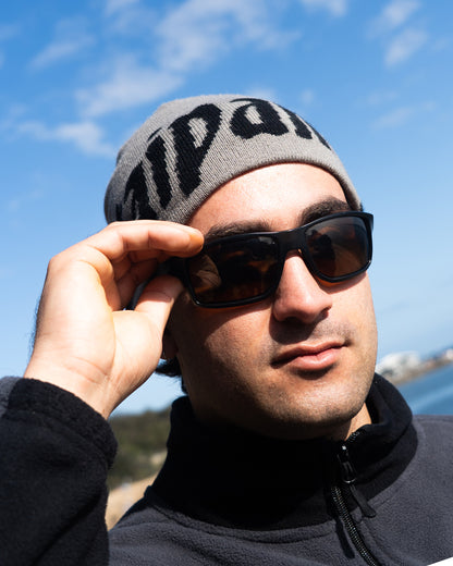 Ocean Viper Jacquard Beanie - Stone Grey