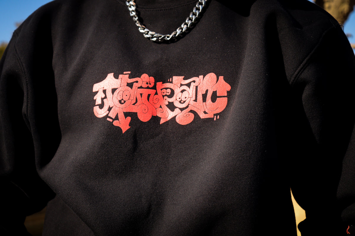 Wild Girl II Crewneck - BLK/RED