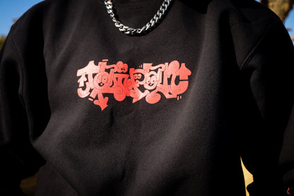Wild Girl II Crewneck - BLK/RED