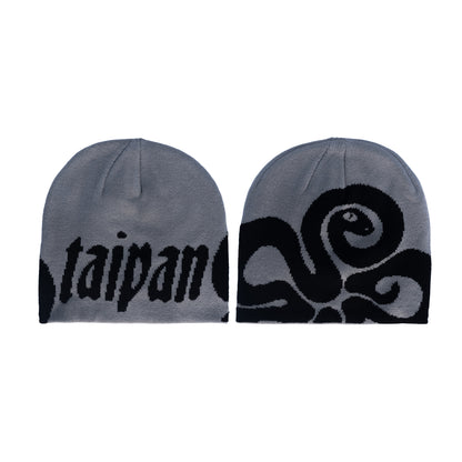 Ocean Viper Jacquard Beanie - Stone Grey