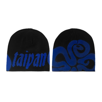 Ocean Viper Jacquard Beanie - Deep Sea Blue