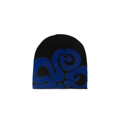 Ocean Viper Jacquard Beanie - Deep Sea Blue