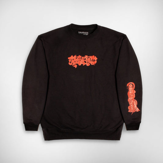 Wild Girl II Crewneck - BLK/RED