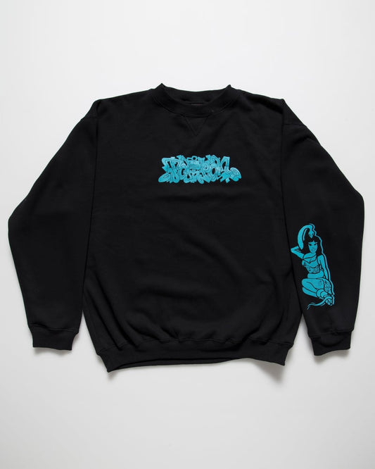 Wild Girl Crewneck Blue